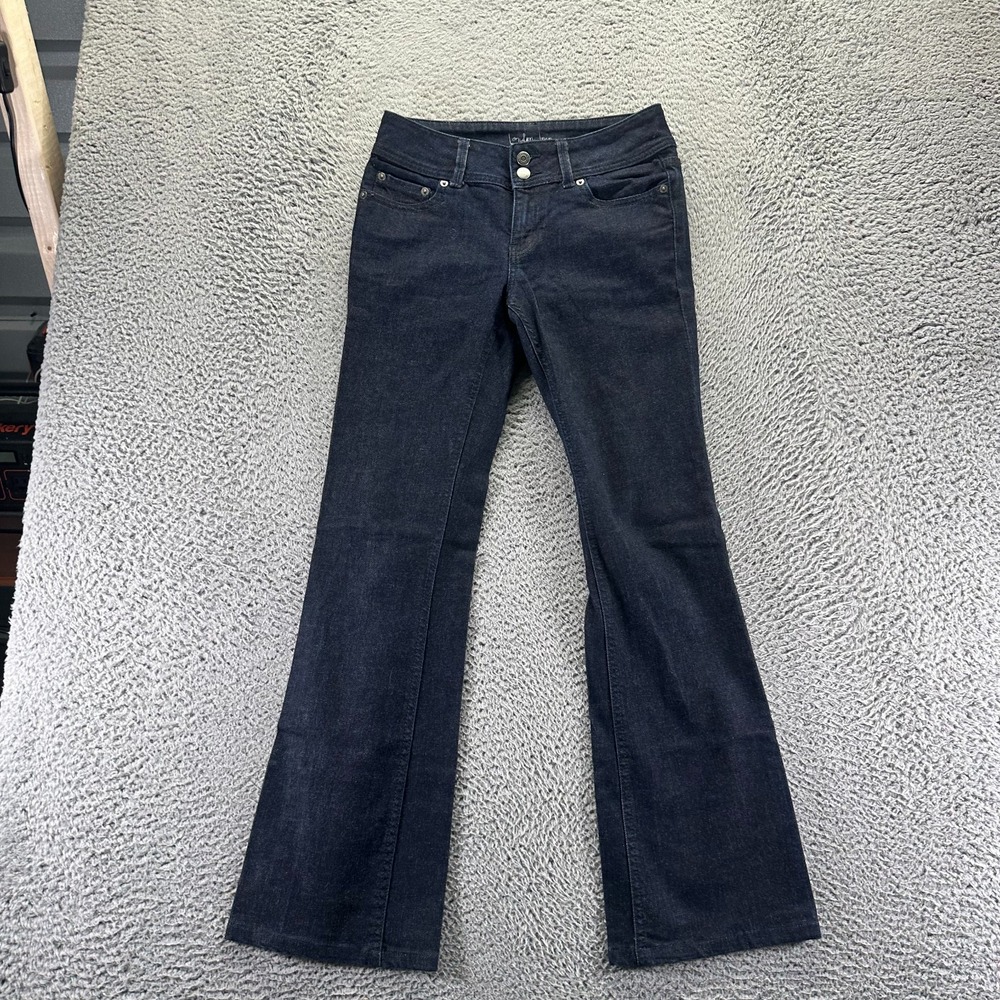 London Jeans Women 2 Blue Cotton Denim Bootcut Leg Western Cowgirl Rodeo Stretch